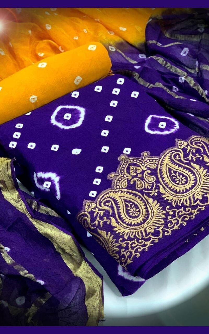 Bandhani Dress Material Wholesalers In Surat