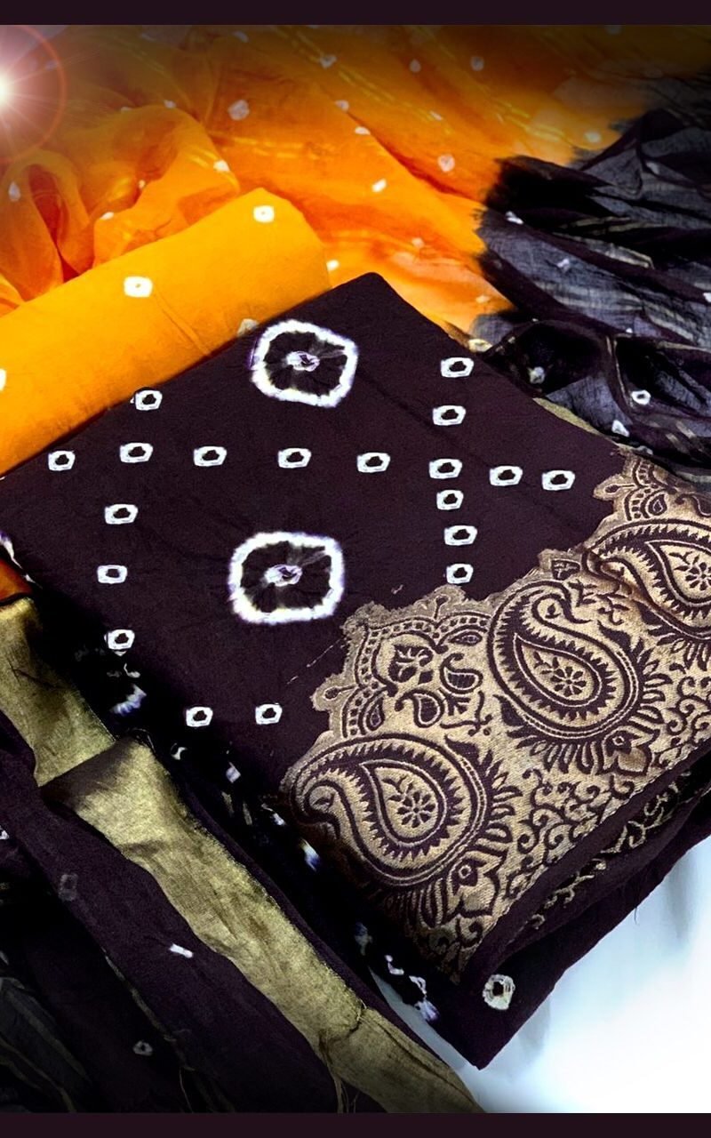 Bandhani Dress Material Wholesalers In Surat
