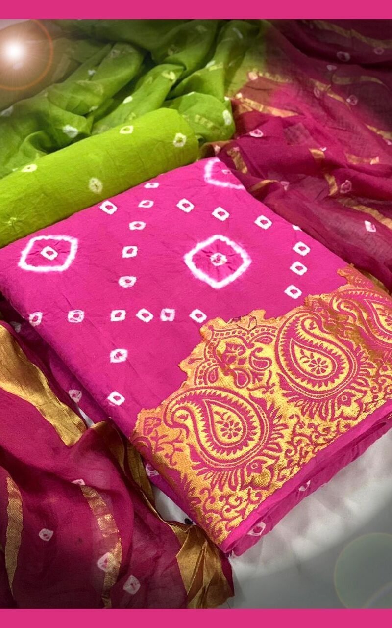 Bandhani Dress Material Wholesalers In Surat