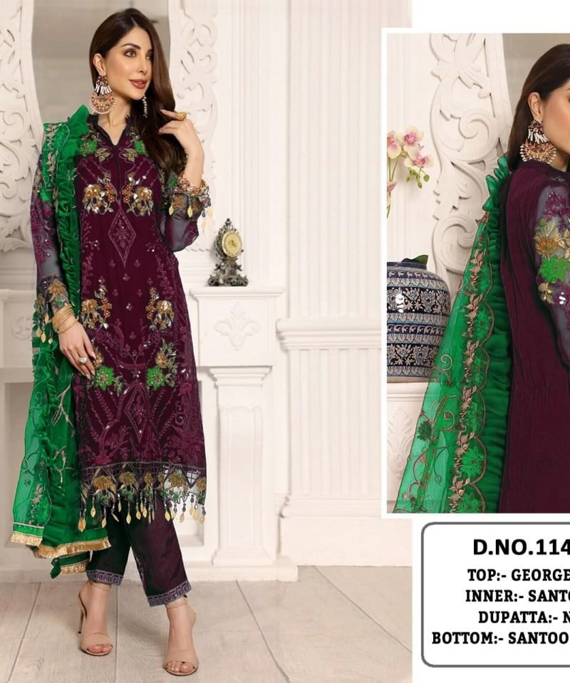 Buy Designer Pakistani Suit Online KF – 114 Pakistani Salwar Suits