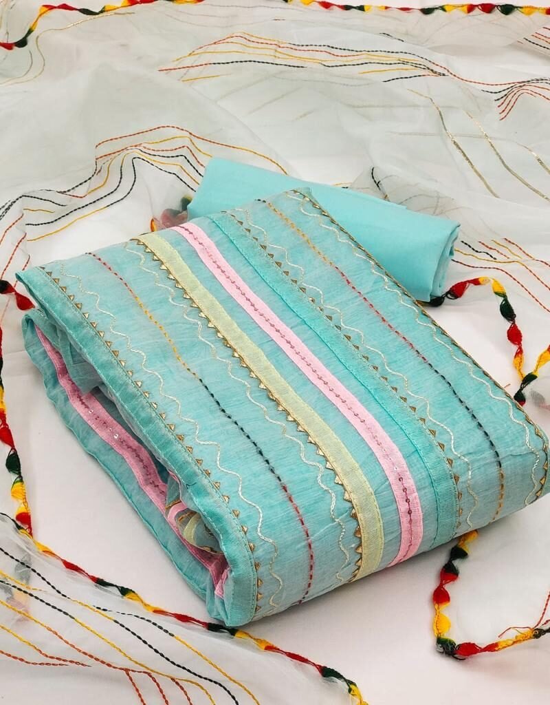 Buy Dress Material Online Heavy Modal Ribbon