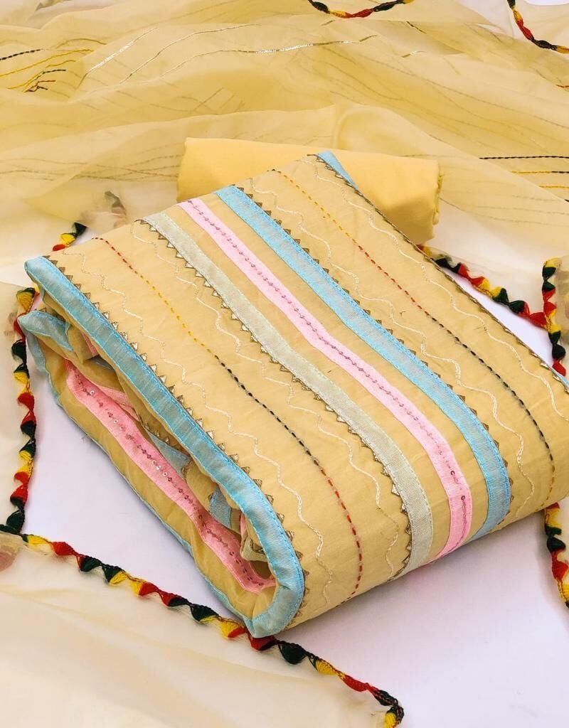 Buy Dress Material Online Heavy Modal Ribbon