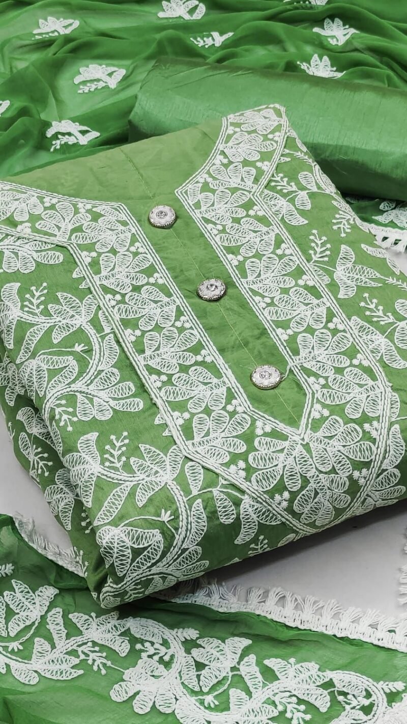 Buy Online Heavy Modal Embroidery Dress Material