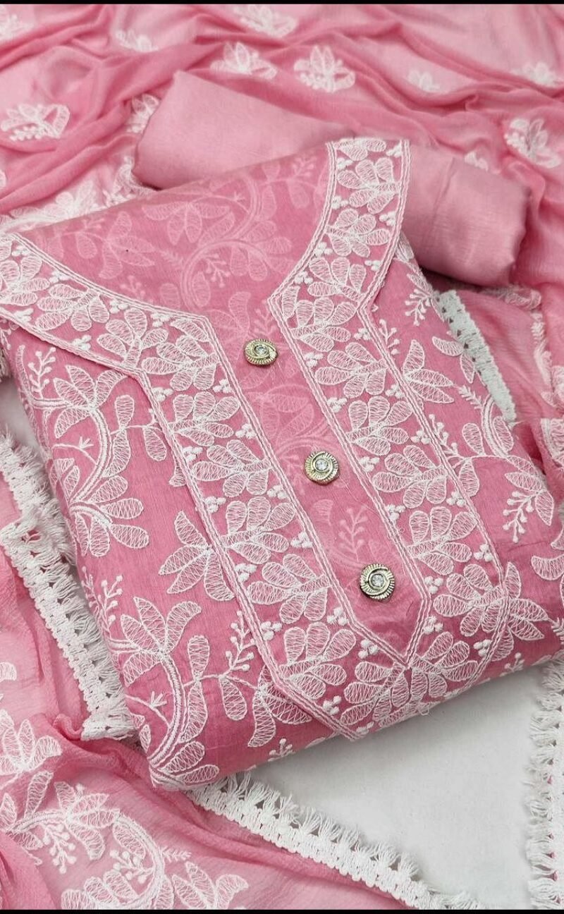 Buy Online Heavy Modal Embroidery Dress Material