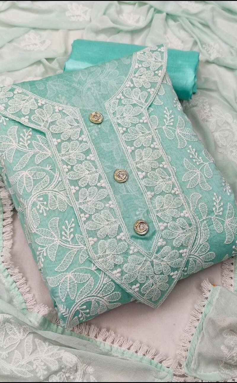 Buy Online Heavy Modal Embroidery Dress Material