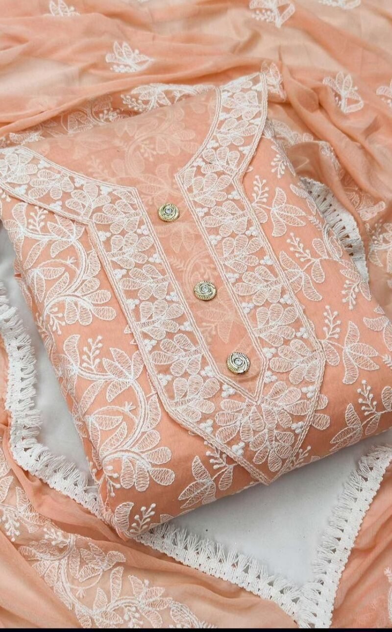 Buy Online Heavy Modal Embroidery Dress Material