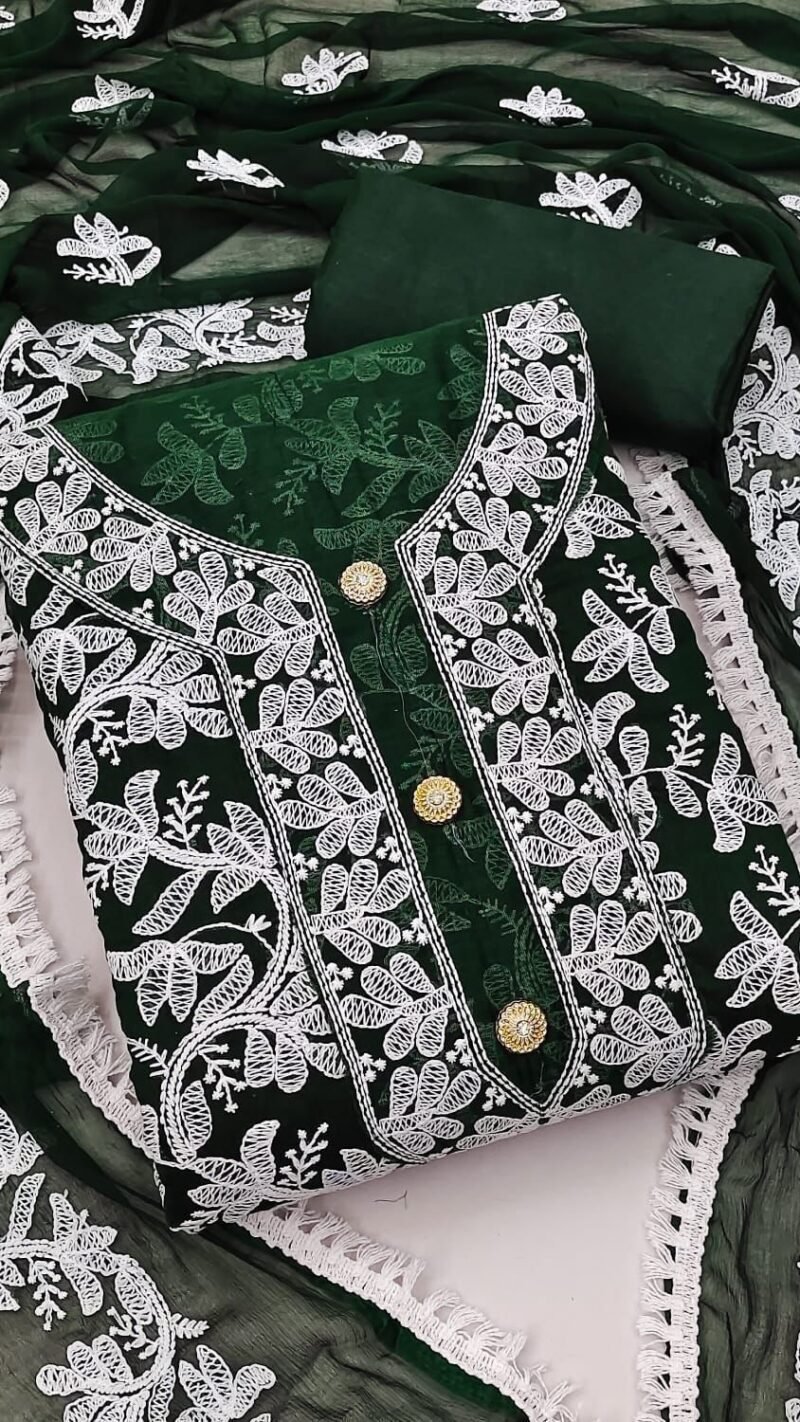 Buy Online Heavy Modal Embroidery Dress Material