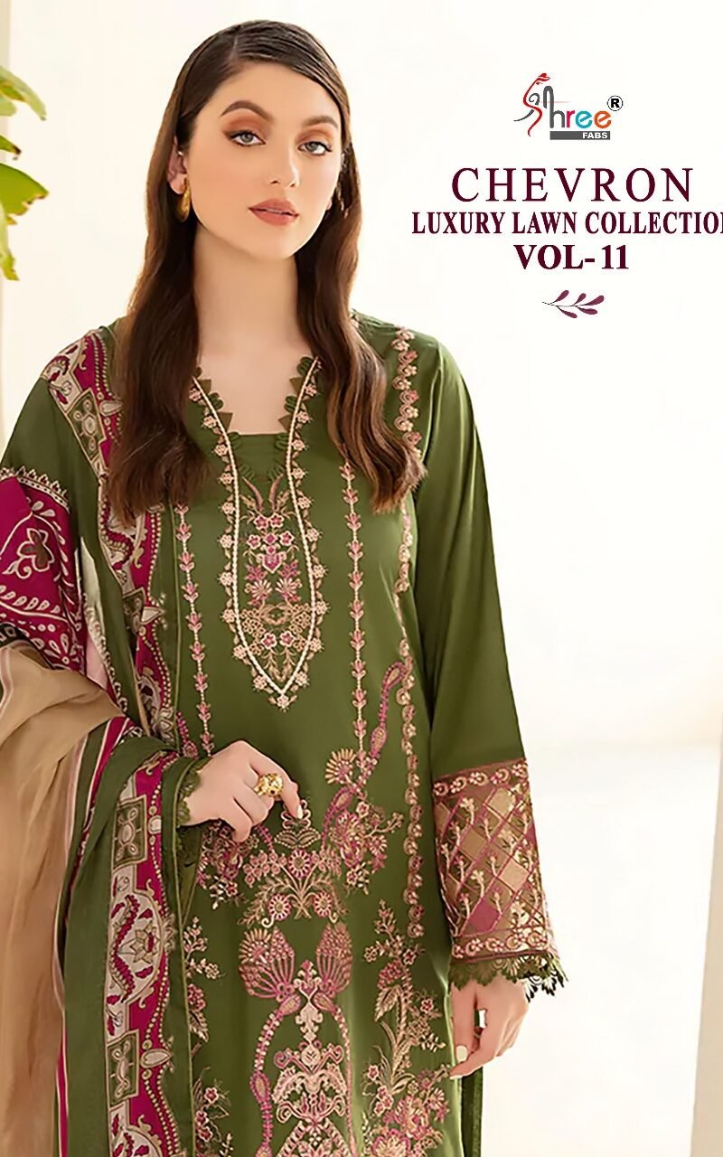 Chevron Luxury Lawn Collection Vol 11 Shree Fab Pakistani Salwar Suits