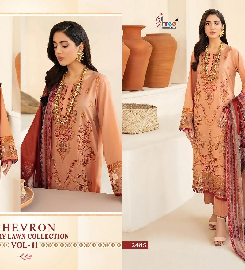 Chevron Luxury Lawn Collection Vol 11 Shree Fab Pakistani Salwar Suits