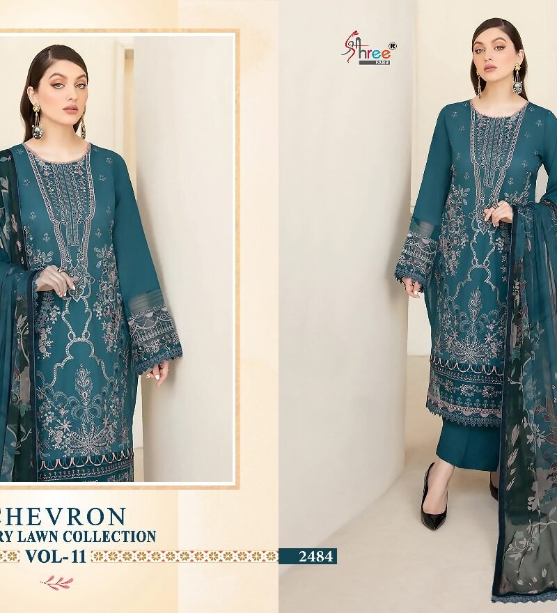 Chevron Luxury Lawn Collection Vol 11 Shree Fab Pakistani Salwar Suits