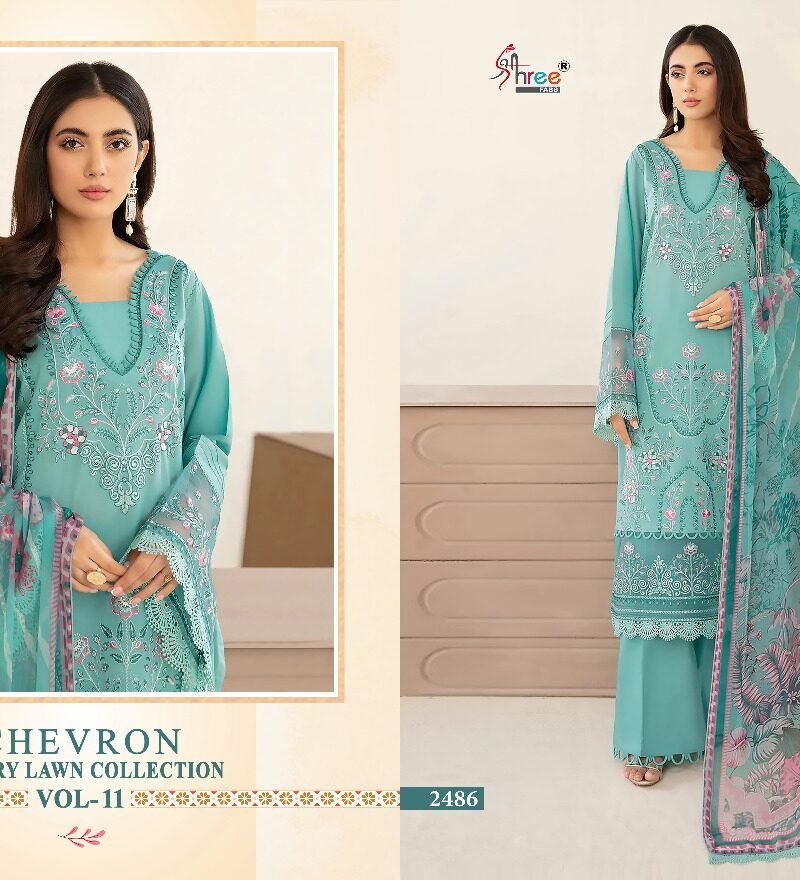 Chevron Luxury Lawn Collection Vol 11 Shree Fab Pakistani Salwar Suits