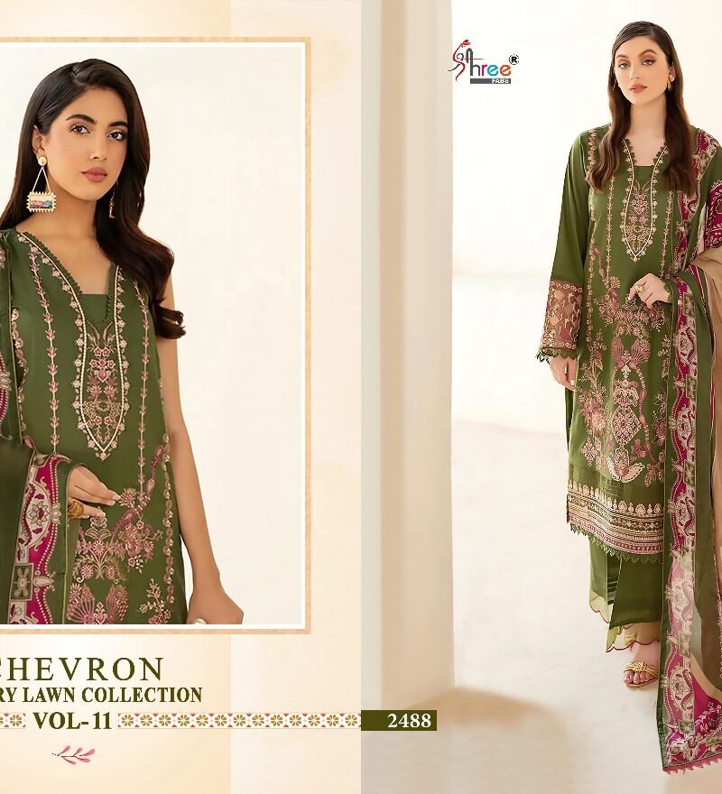 Chevron Luxury Lawn Collection Vol 11 Shree Fab Pakistani Salwar Suits