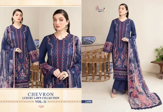Chevron Luxury Lawn Collection Vol 11 Shree Fab Pakistani Salwar Suits