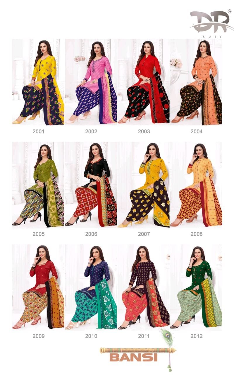 DR Bansi vol 2 Wholesale Cotton Dress Material