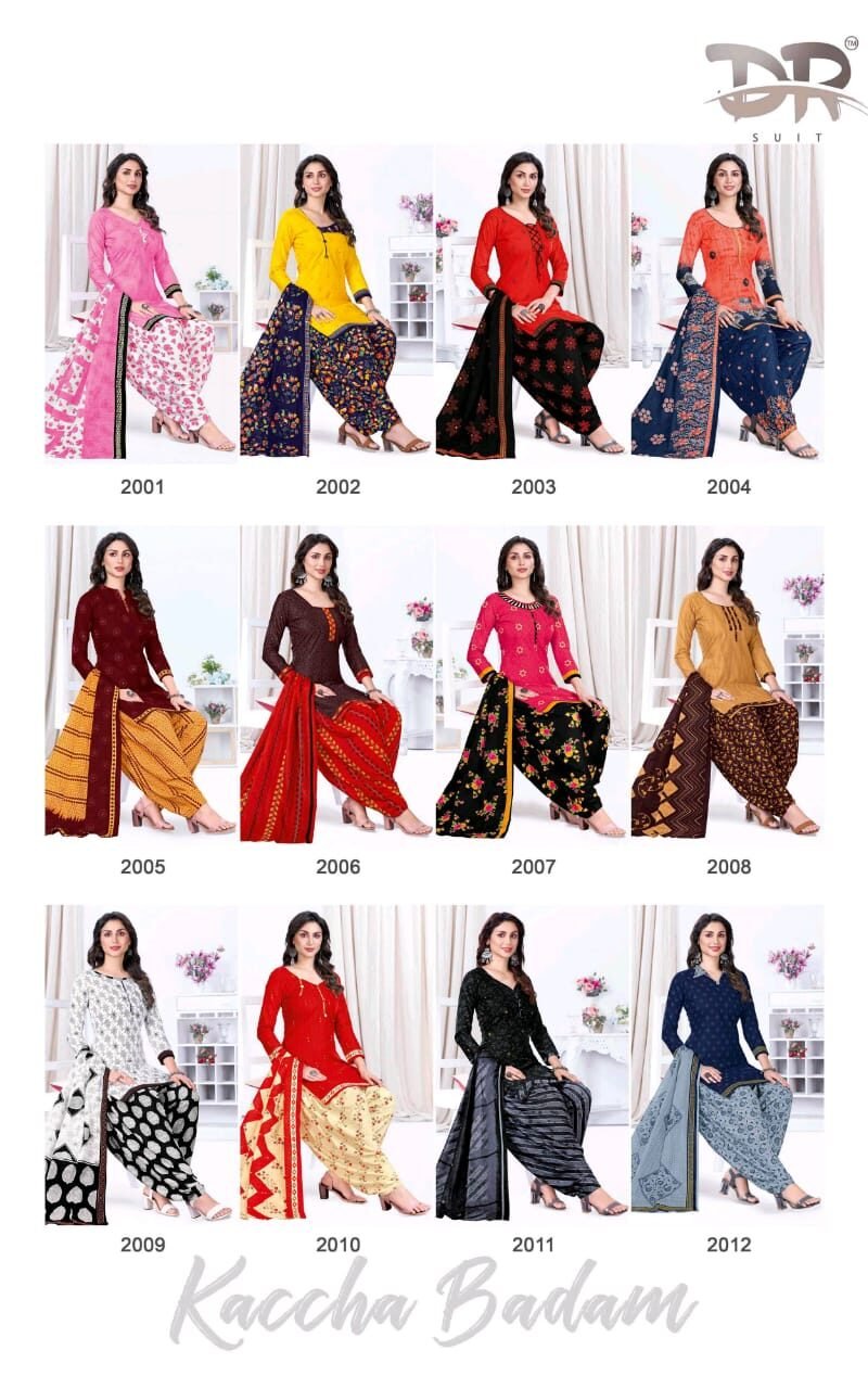 DR Kaccha Badam vol 2 Wholesale Cotton Dress Material