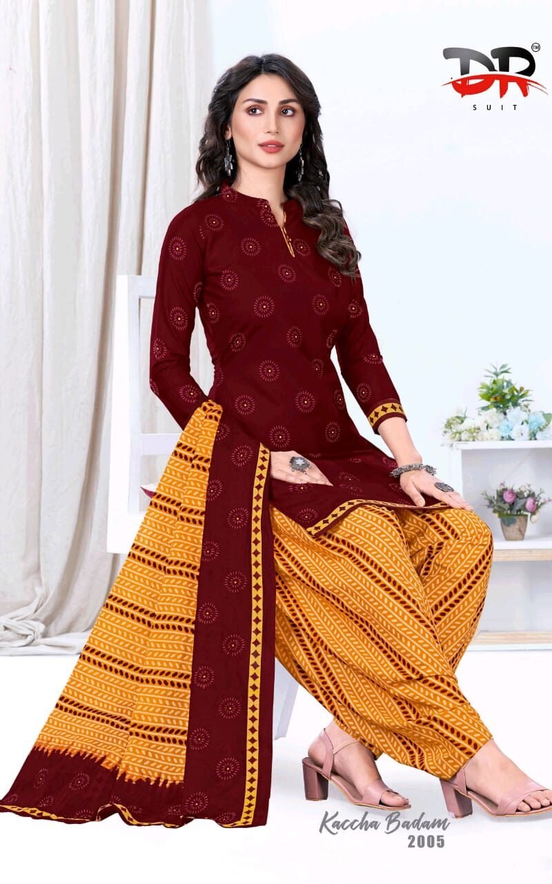 DR Kaccha Badam vol 2 Wholesale Cotton Dress Material