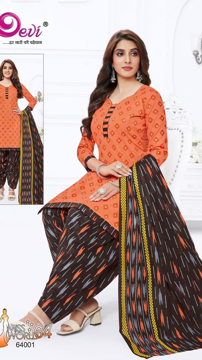 Devi Miss World Vol 64 Wholesale Cotton Dress Material