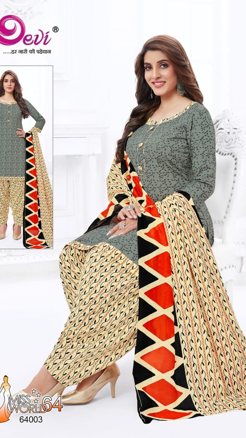 Devi Miss World Vol 64 Wholesale Cotton Dress Material