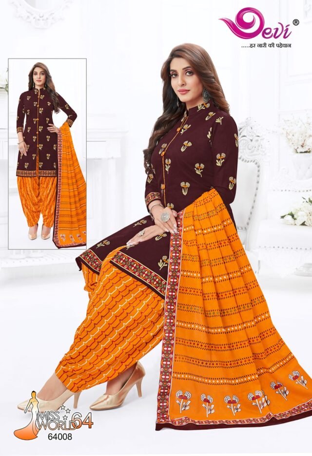 Devi Miss World Vol 64 Wholesale Cotton Dress Material