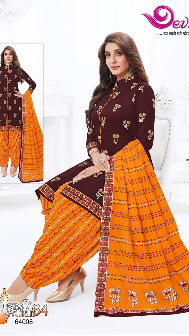 Devi Miss World Vol 64 Wholesale Cotton Dress Material