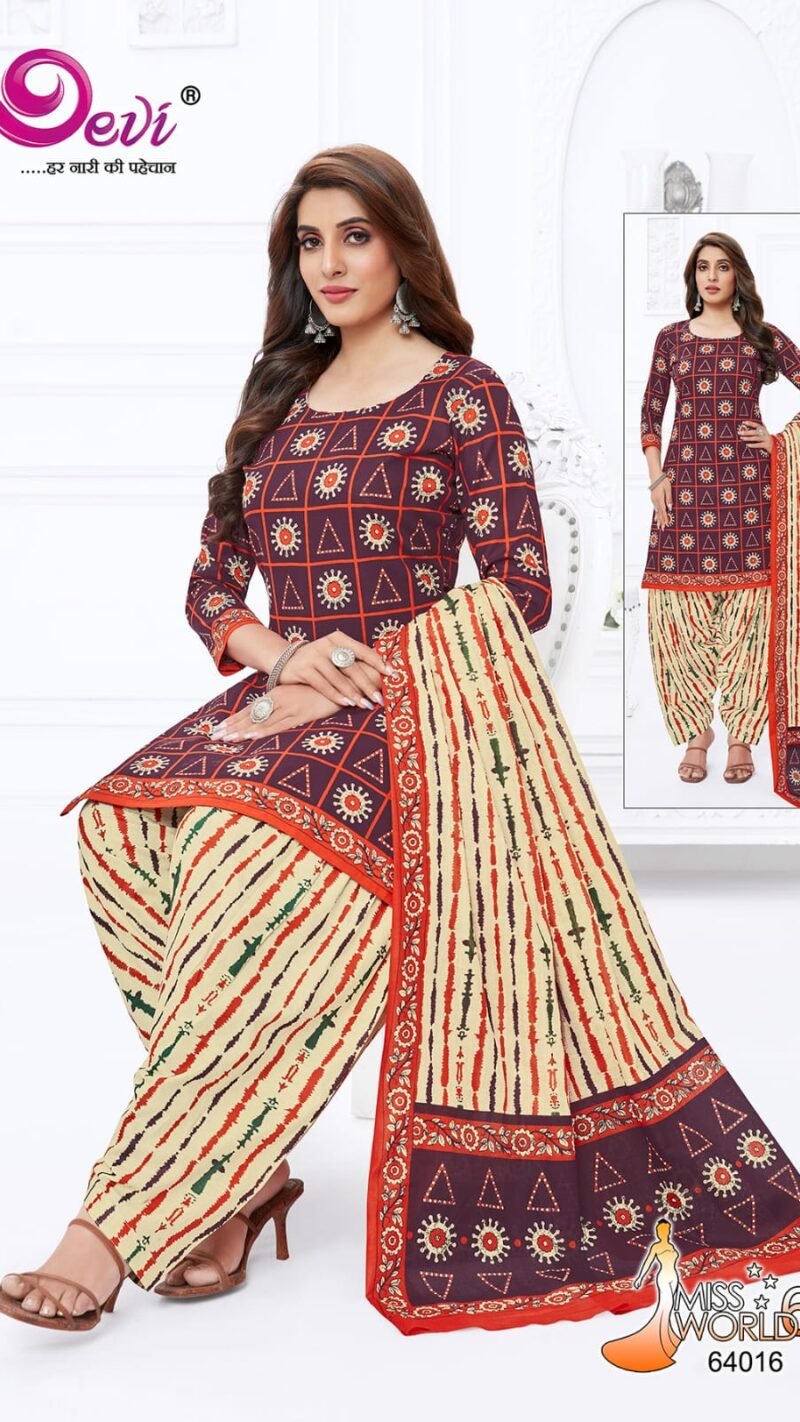 Devi Miss World Vol 64 Wholesale Cotton Dress Material