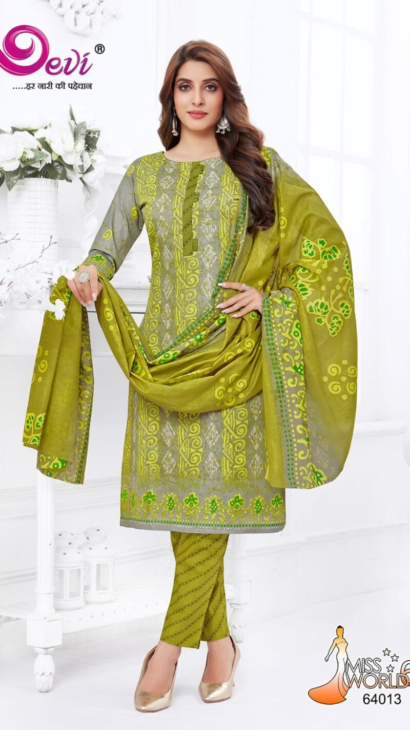 Devi Miss World Vol 64 Wholesale Cotton Dress Material