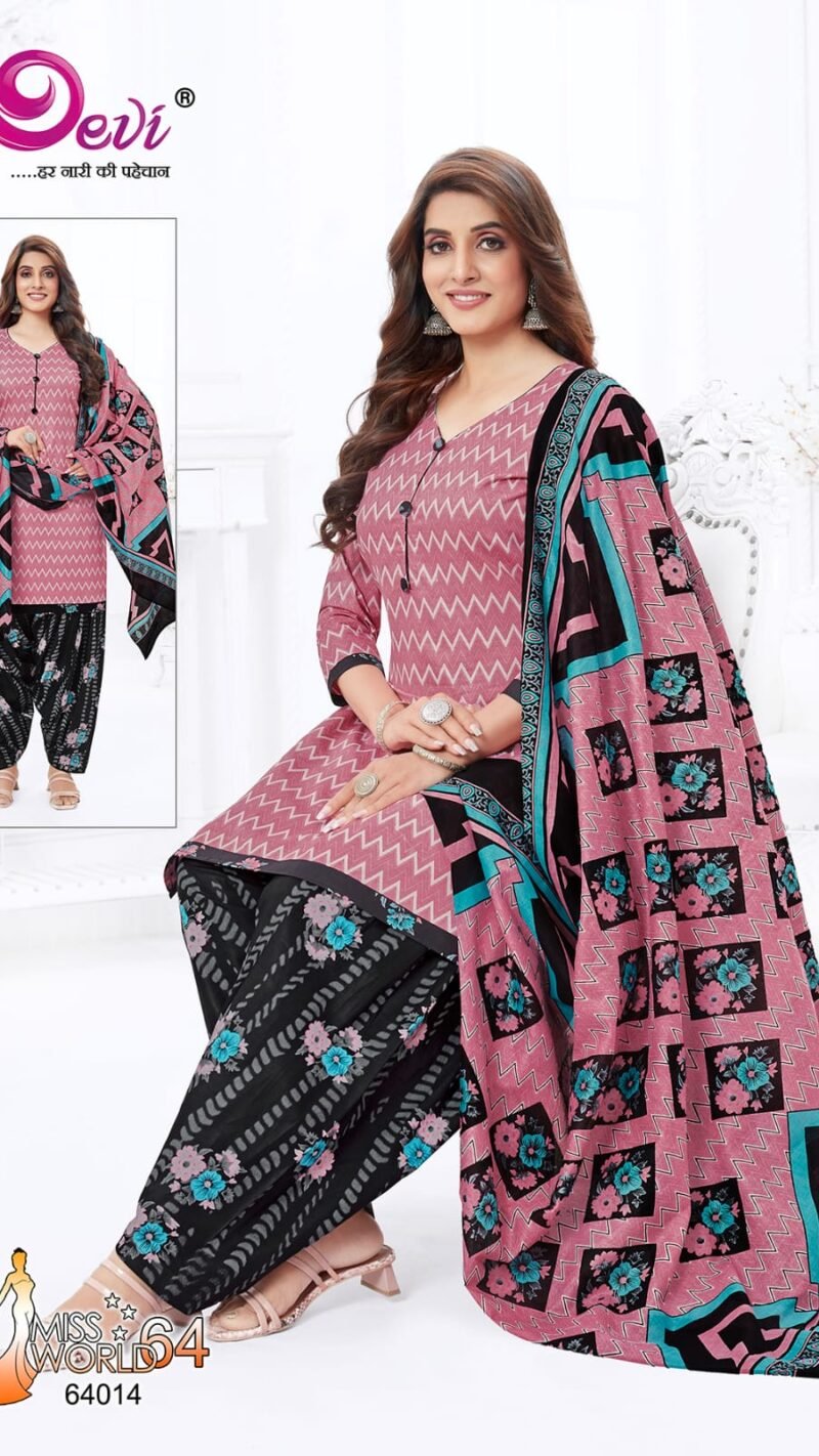 Devi Miss World Vol 64 Wholesale Cotton Dress Material