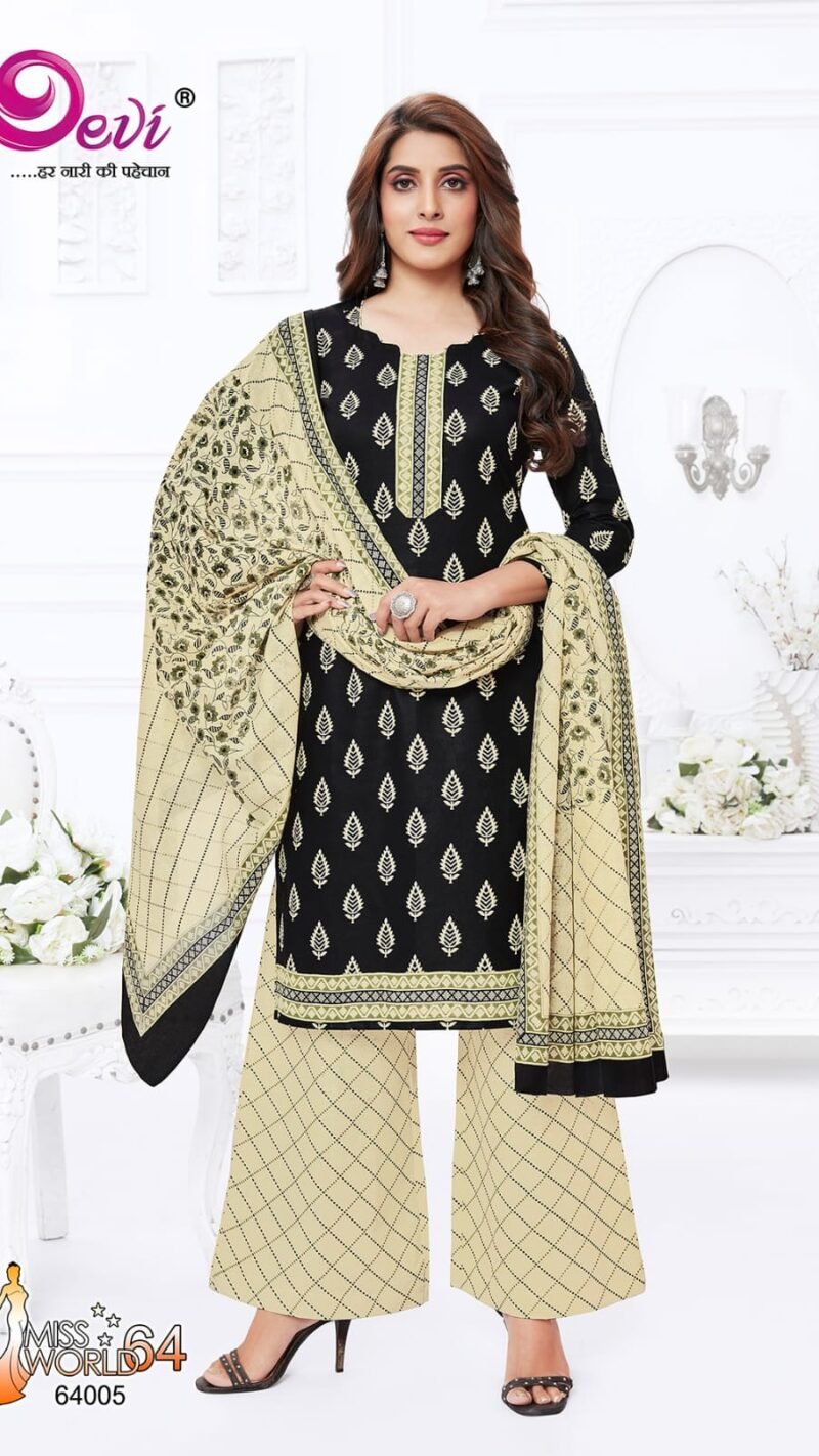 Devi Miss World Vol 64 Wholesale Cotton Dress Material