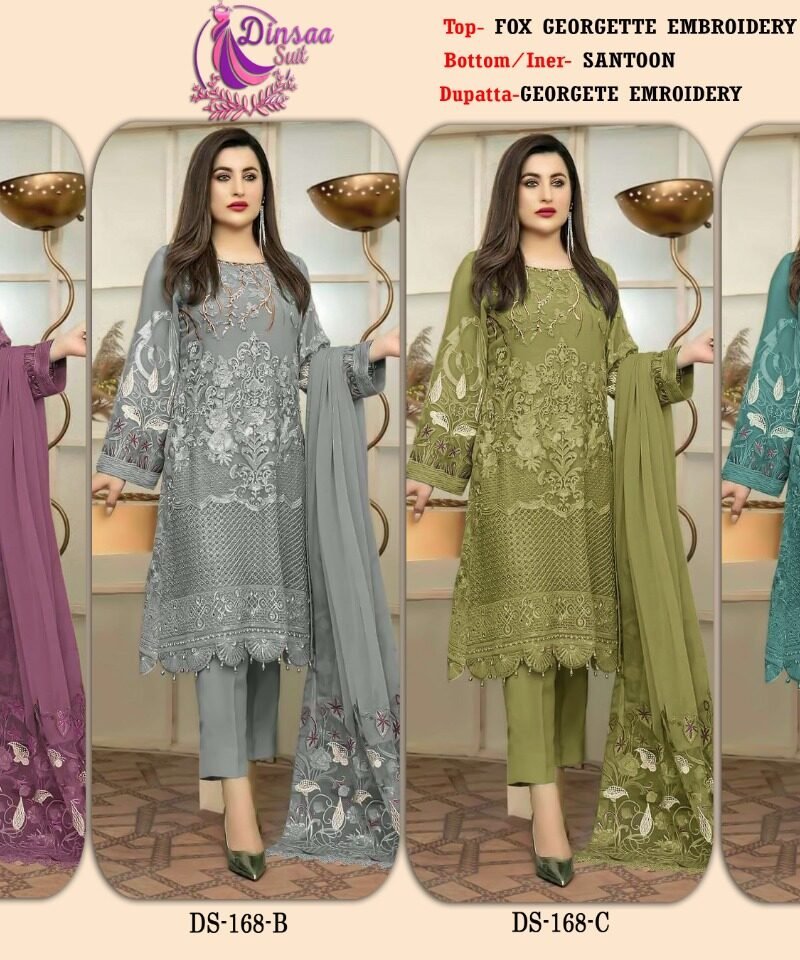 Dinsaa Suit D No 168 Pakistani Salwar Suits