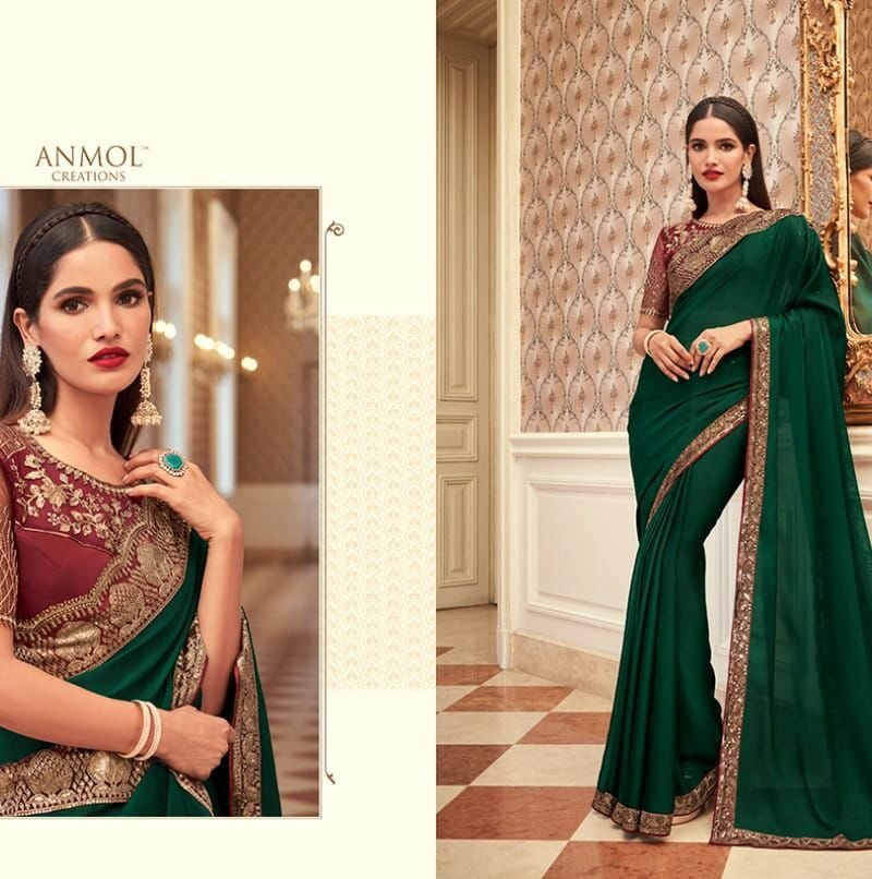 Elegance Vol 15 Anmol Surat Saree Market Wholesale - Wholesale Saree