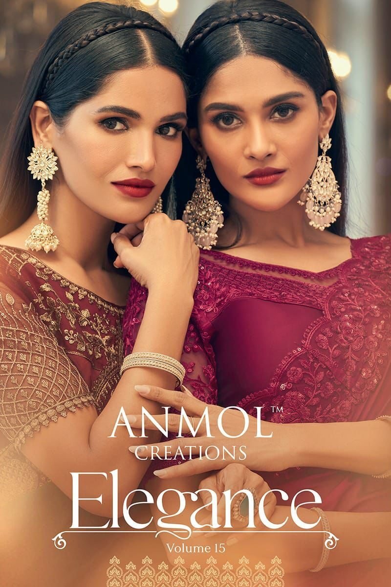 Elegance Vol 15 Anmol Surat Saree Market Wholesale - Wholesale Saree
