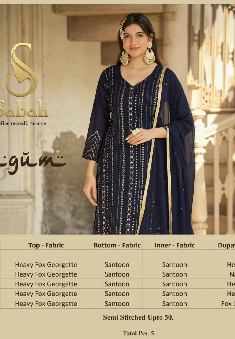 FK Fashion Sabah Begum Pakistani Salwar Suits