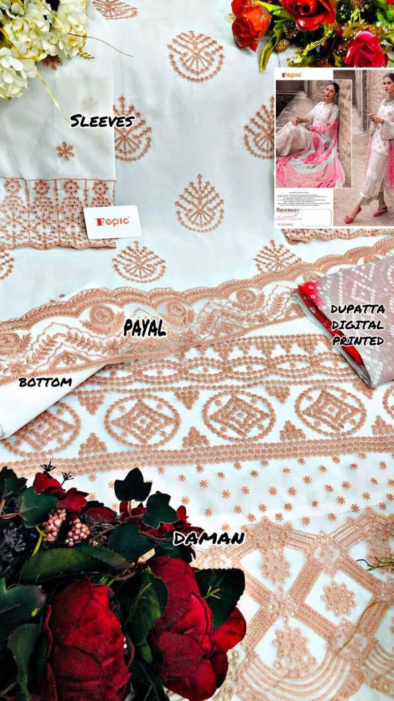 Fepic Rosemeen Zc Chikankaari Pakistani Salwar Suits