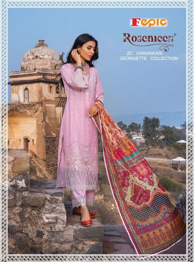 Fepic Rosemeen Zc Chikankaari Pakistani Salwar Suits