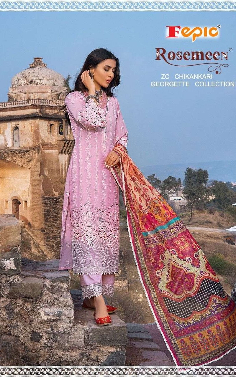 Fepic Rosemeen Zc Chikankaari Pakistani Salwar Suits