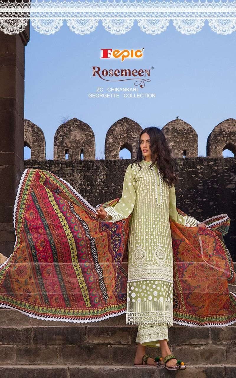 Fepic Rosemeen Zc Chikankaari Pakistani Salwar Suits
