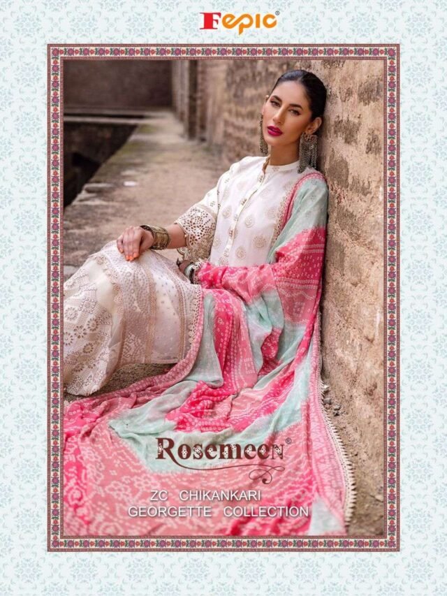 Fepic Rosemeen Zc Chikankaari Pakistani Salwar Suits