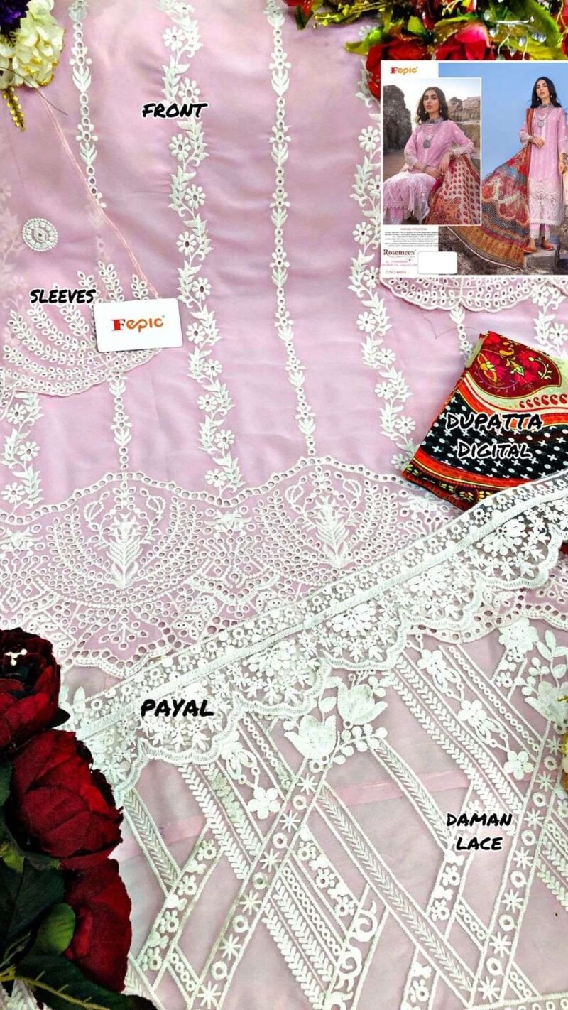 Fepic Rosemeen Zc Chikankaari Pakistani Salwar Suits