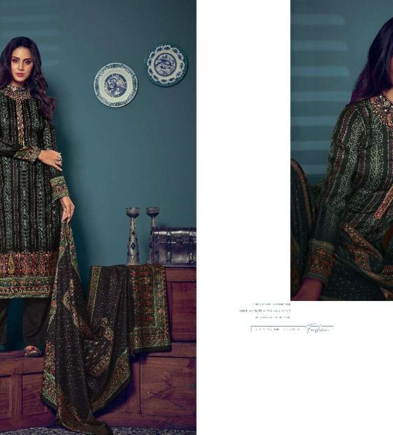 Glossy Simareet Suzana Pashmina Suits Wholesale Online