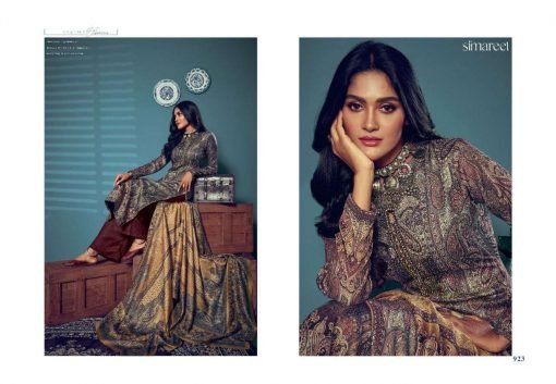 Glossy Simareet Suzana Pashmina Suits Wholesale Online