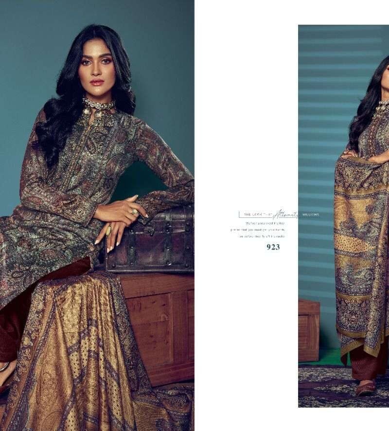 Glossy Simareet Suzana Pashmina Suits Wholesale Online