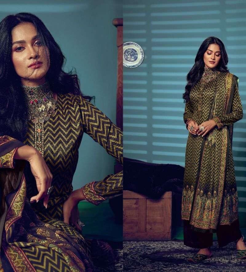 Glossy Simareet Suzana Pashmina Suits Wholesale Online