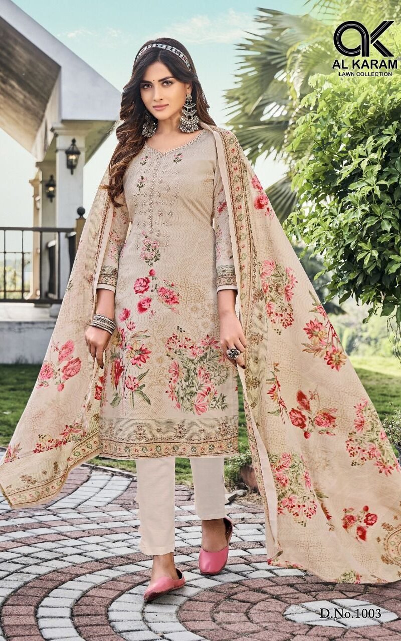 Gulfam Vol 1 Al Karam Wholesale Cotton Dress Material