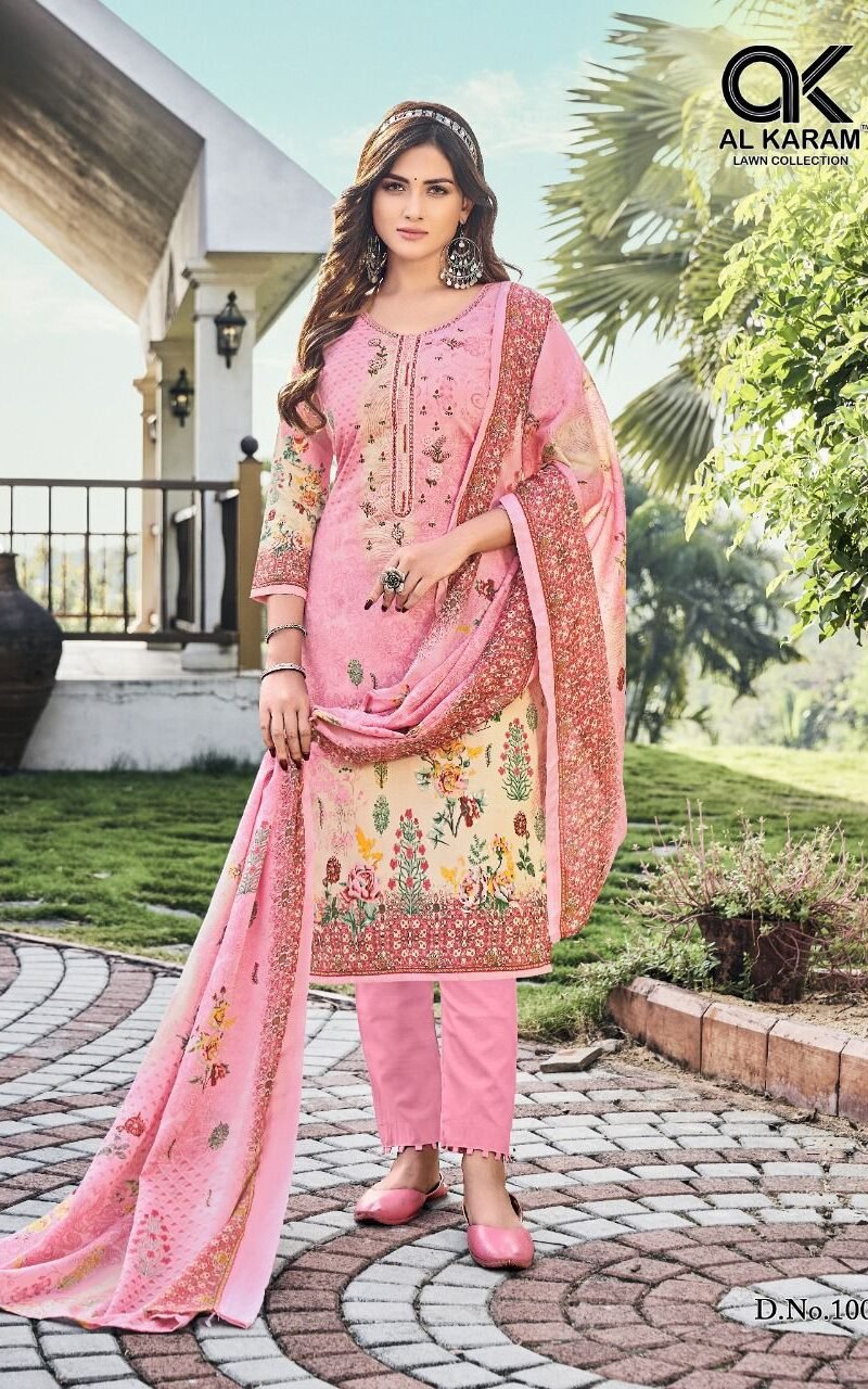 Gulfam Vol 1 Al Karam Wholesale Cotton Dress Material