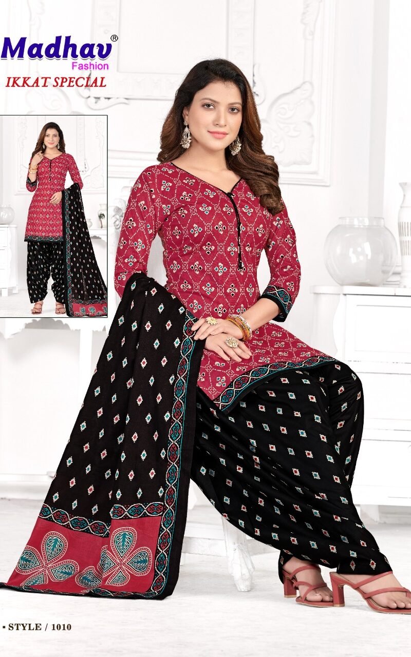 Ikkat Special Vol 1 Madhav Wholesale Cotton Dress Material