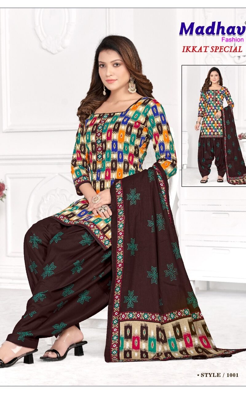 Ikkat Special Vol 1 Madhav Wholesale Cotton Dress Material