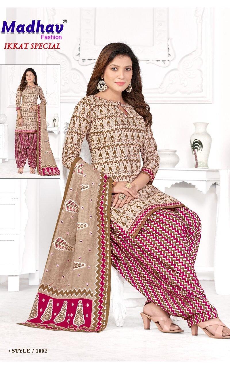 Ikkat Special Vol 1 Madhav Wholesale Cotton Dress Material