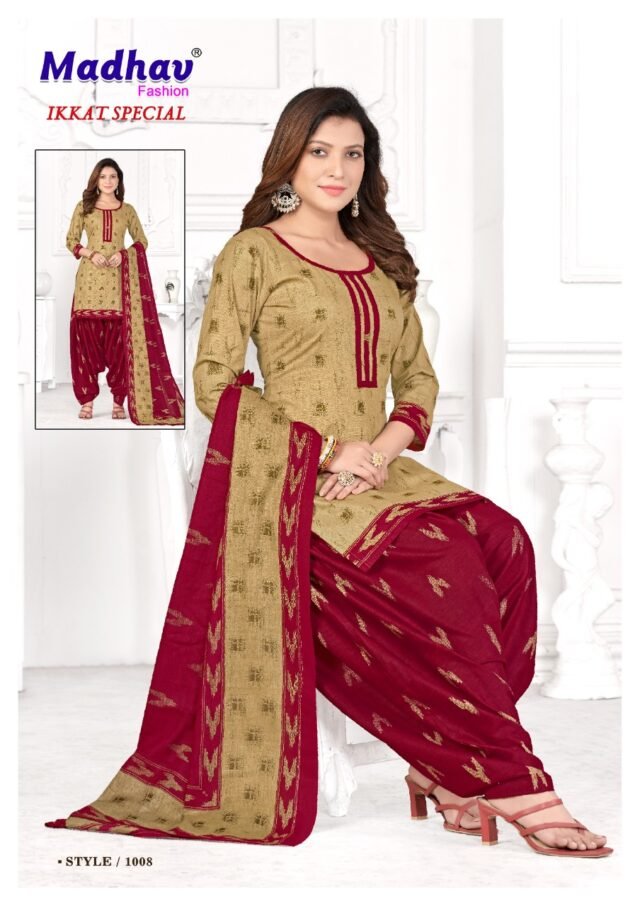 Ikkat Special Vol 1 Madhav Wholesale Cotton Dress Material