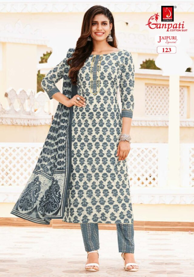 Jaipuri Vol 2 Ganpati Wholesale Cotton Dress Material