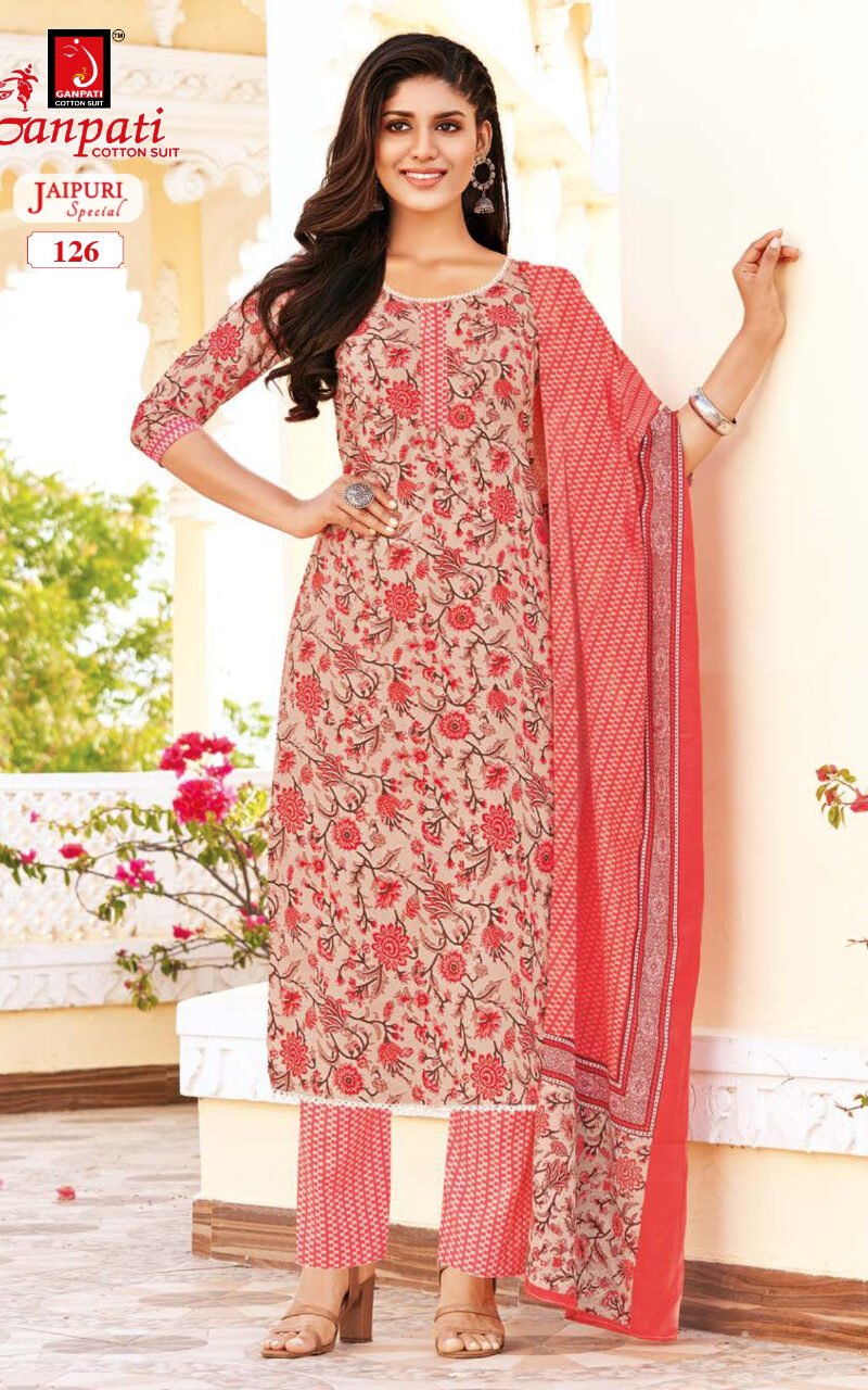 Jaipuri Vol 2 Ganpati Wholesale Cotton Dress Material